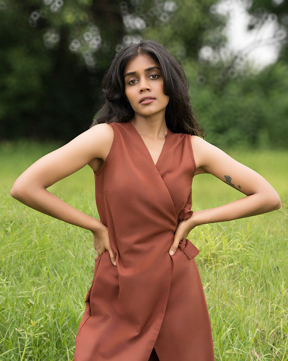 Earthy Wrap Jumpsuit