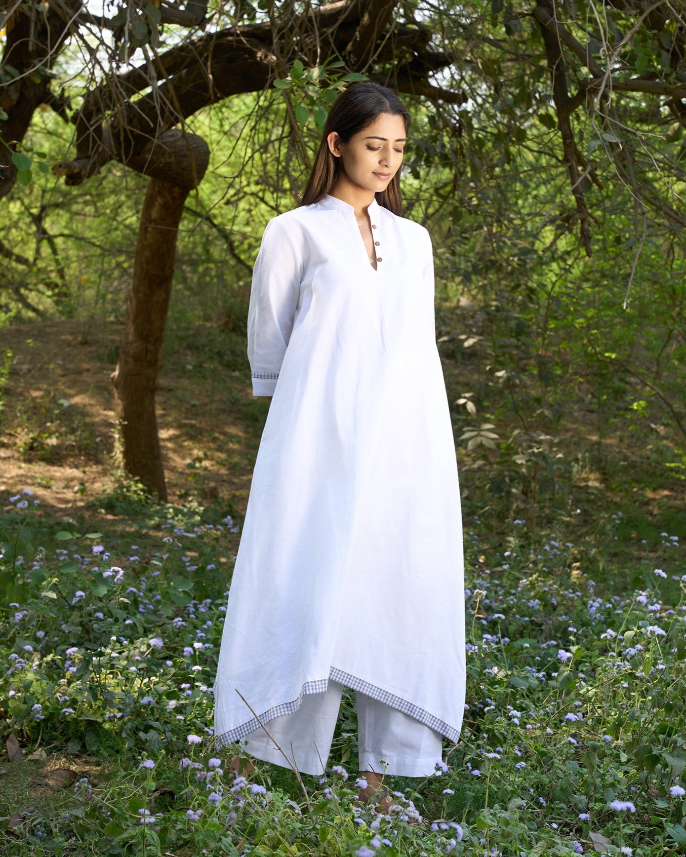 Bree Asymmetrical Flared Tunic with wide leg Pants