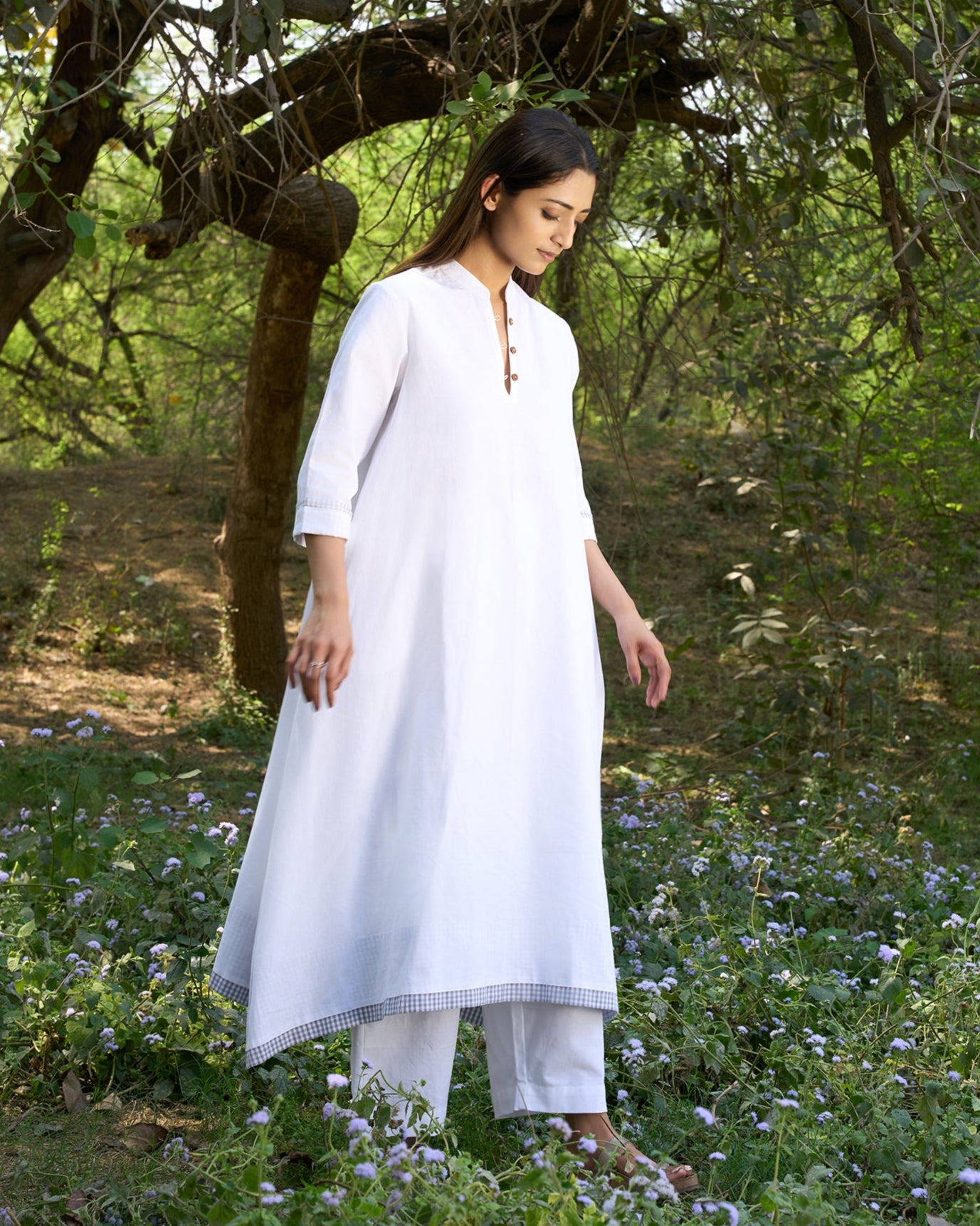 Bree Asymmetrical Flared Tunic with wide leg Pants