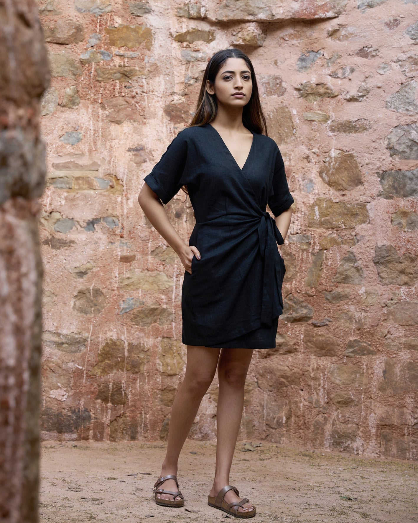 Verve Mini Wrap Dress The Good Rebel Verve Mini Wrap Dress The Good Rebel