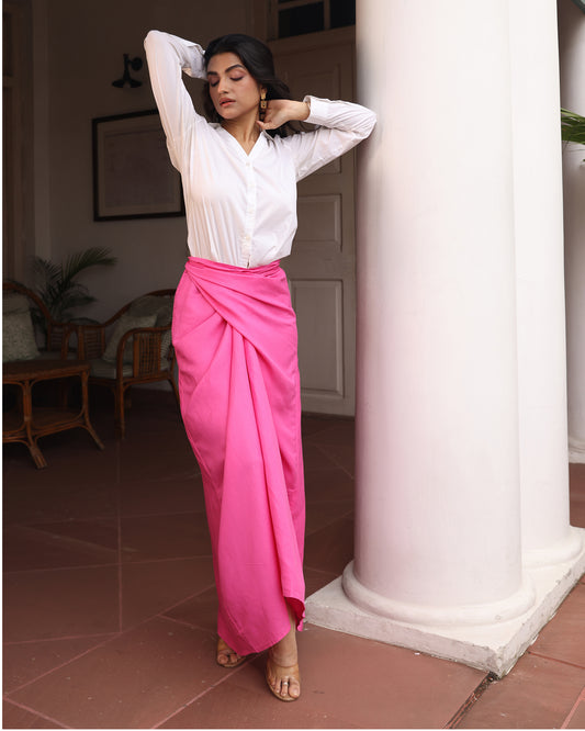 Althea knotted Drape Skirt