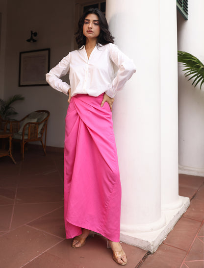 Althea knotted Drape Skirt