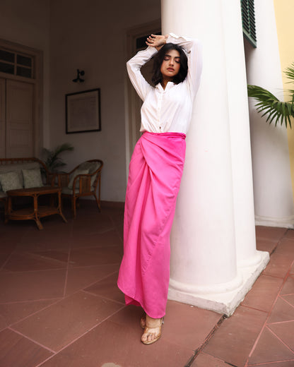 Althea knotted Drape Skirt