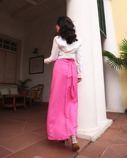 Althea knotted Drape Skirt