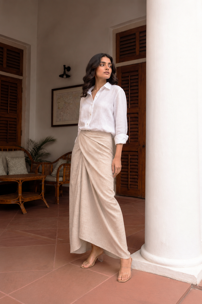 Althea knotted Drape Skirt