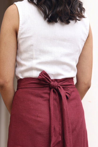 Althea knotted Drape Skirt