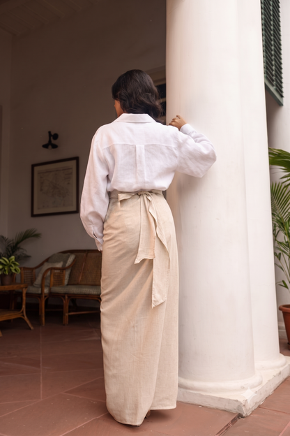 Althea knotted Drape Skirt