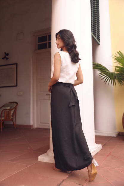 Althea knotted Drape Skirt