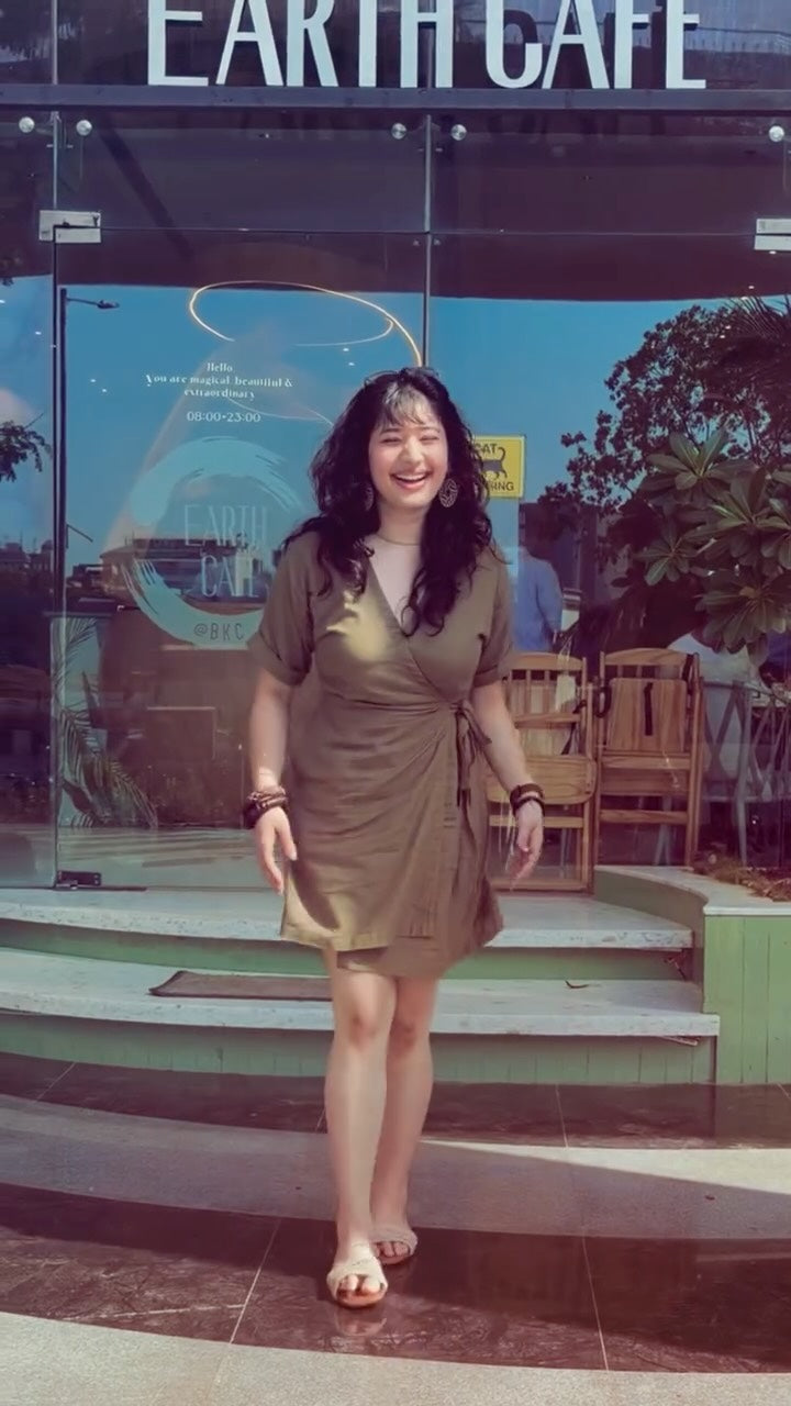 Verve Mini Wrap Dress