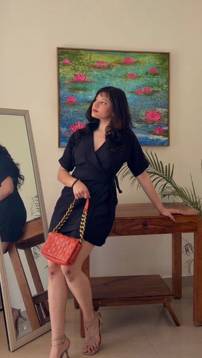 Verve Mini Wrap Dress