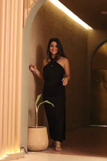 Audacious Bodycon Linen Dress